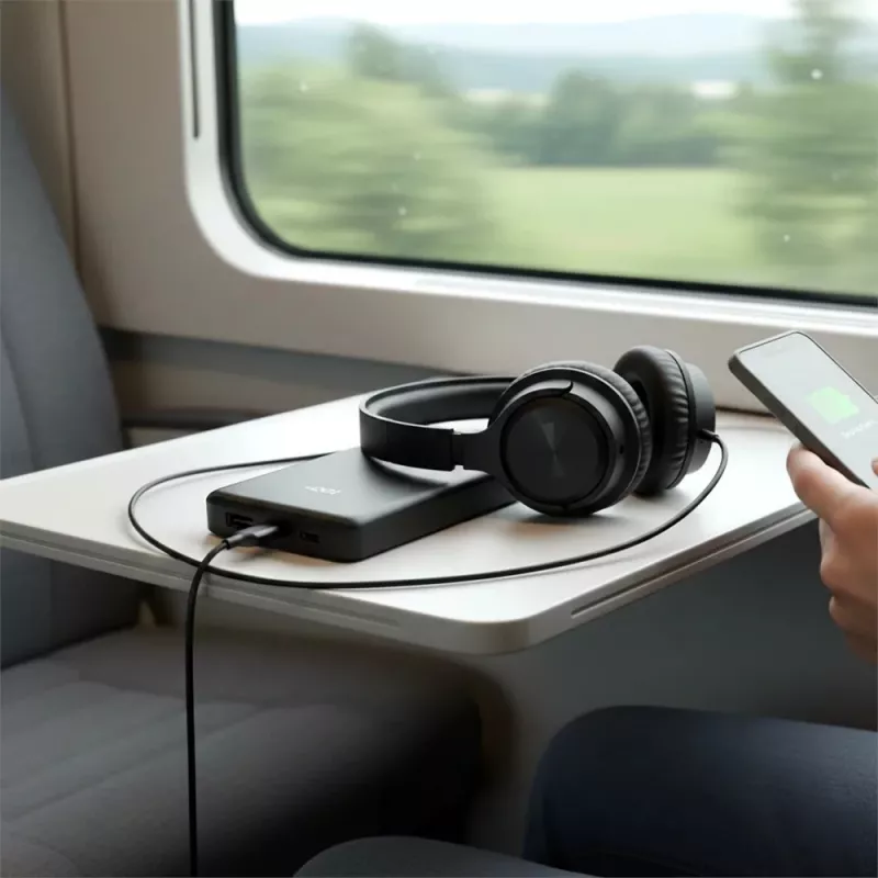 Nešiojamoji išorinė baterija everActive EB-11QB 10 000 mAh, 2× USB-C 20W (QC4.0)