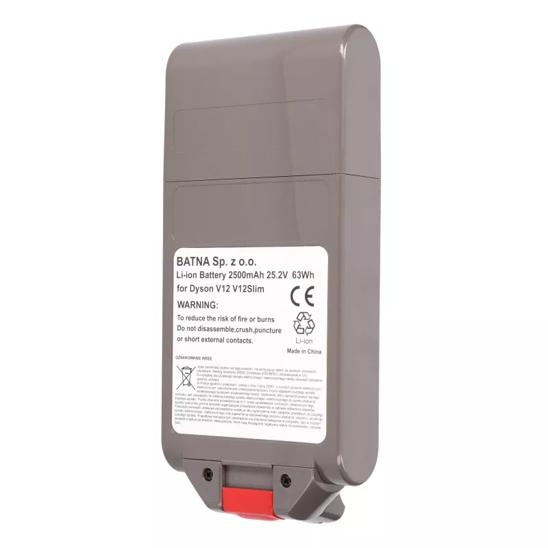 Baterija Dyson dulkių siurbliui V12, 25,2 V 2500 mAh