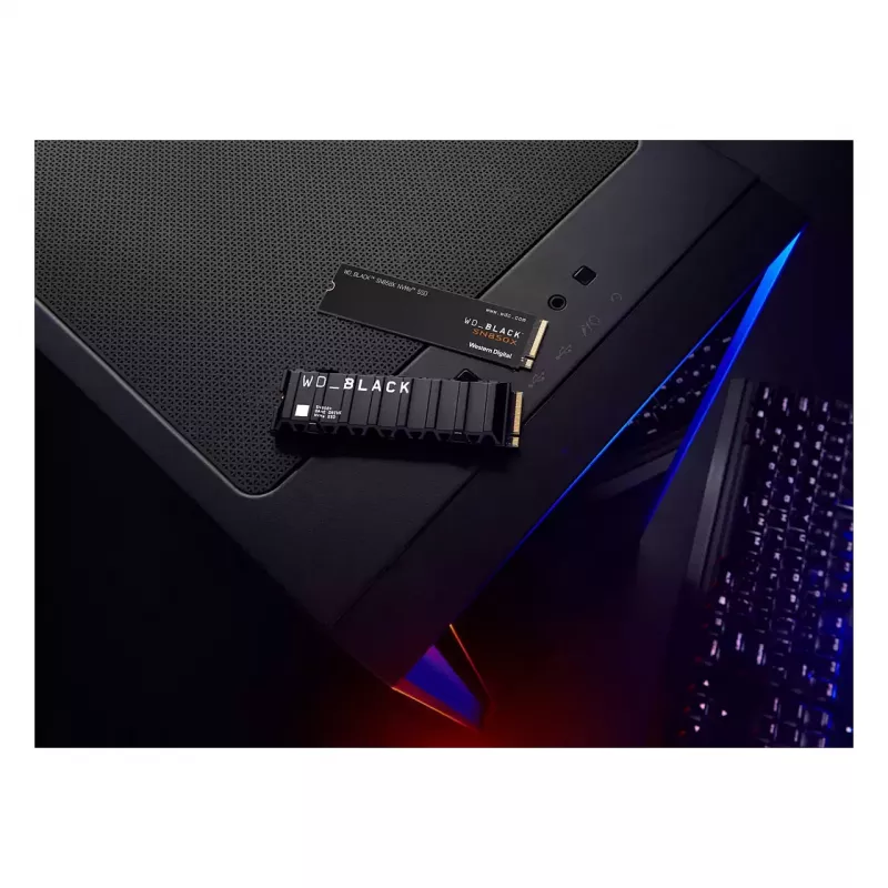 WD_Juoda SN850X NVMe SSD WDBB9G0010BNC - SSD - 1 TB - Vidinis - M.2 2280 - PCIe 4.0 (NVMe) - Juoda