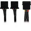 Sharkoon SATA Y maitinimo adapteris 4P Molex 0,15 m juodas - skaitmeniniams/duomenų - maitinimo šaltinis