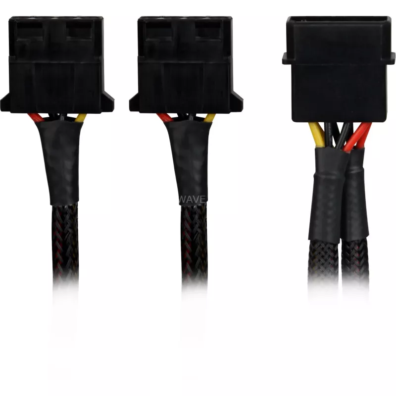 Sharkoon SATA Y maitinimo adapteris 4P Molex 0,15 m juodas - skaitmeniniams/duomenų - maitinimo šaltinis