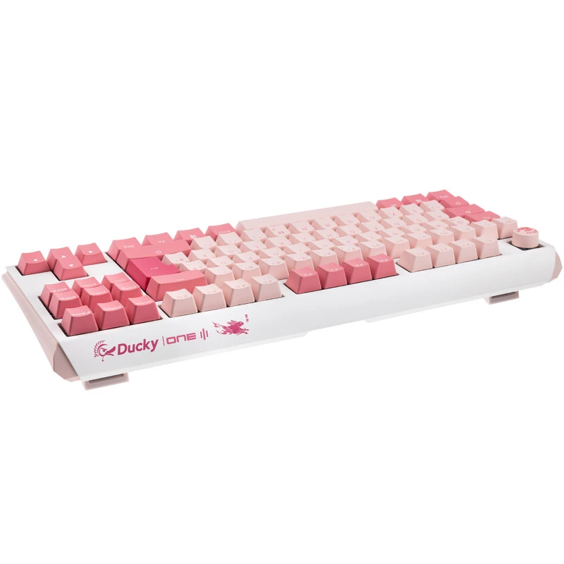 Ducky One 3 TKL žaidimų klaviatūra USB QWERTZ vokiška rožinė