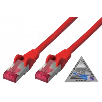 Tinklo kabelis ShiverPeaks BS75711-A1.5R Raudonas 1,5m Cat6a S/FTP