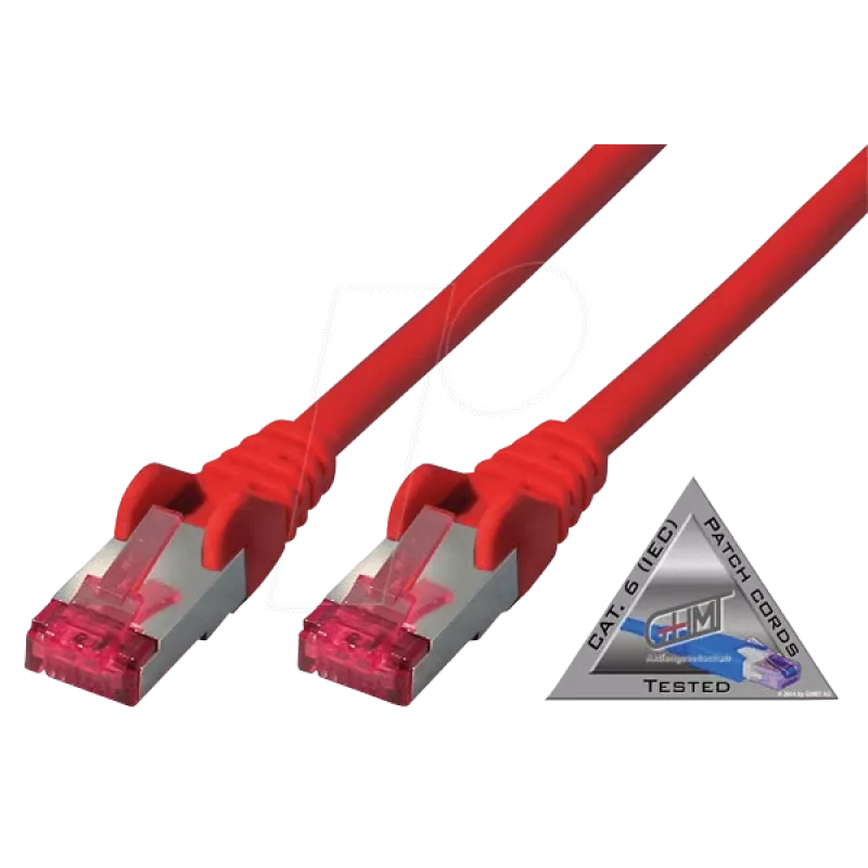 Tinklo kabelis ShiverPeaks BS75711-A1.5R Raudonas 1,5m Cat6a S/FTP