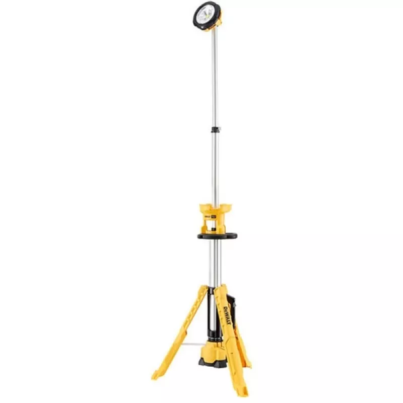 Laisvai pastatomas darbo žibintas DeWalt DCL079-XJ LED 3000 lm, nešiojamas, juodas/geltonas, maitinamas baterijomis, 11 val. veikimo trukmė