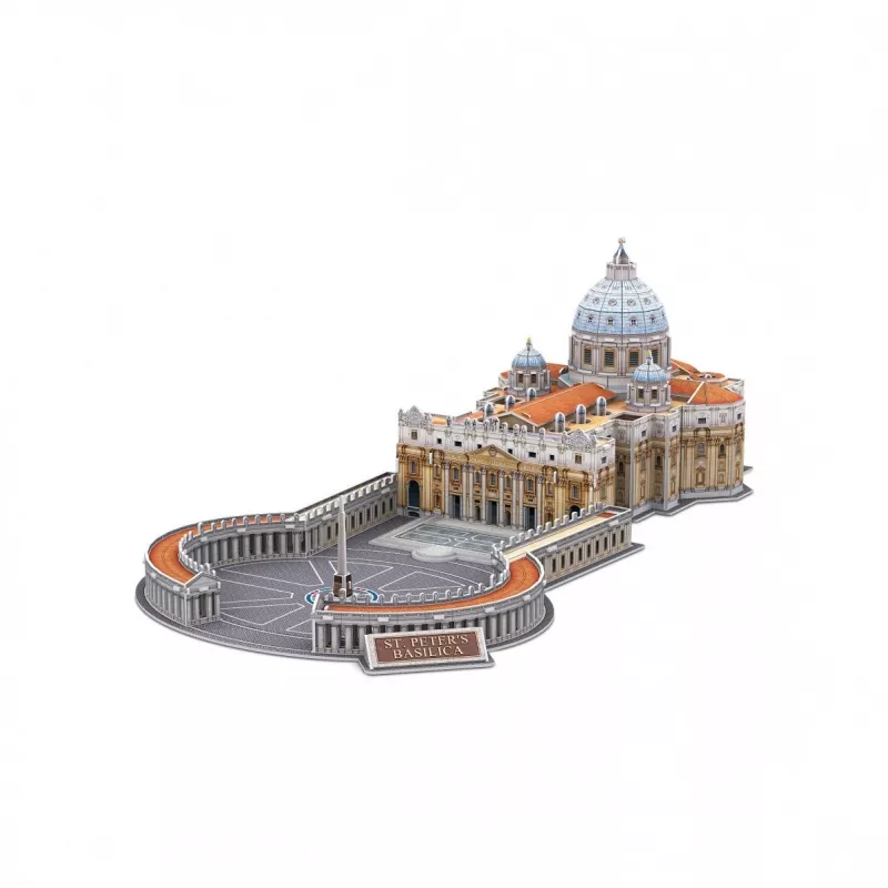 3D puzzle Cubicfun Šv. Petro bazilikos modelis 306-DS0997H, kartoninės dalys, surinktas mastelio modelis