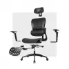 Biuro kėdė mark adler Expert 7.9 juoda — ergonominė pasukama kėdė, juodas audinys, modelis MA-EXPERT 7.9 Juoda