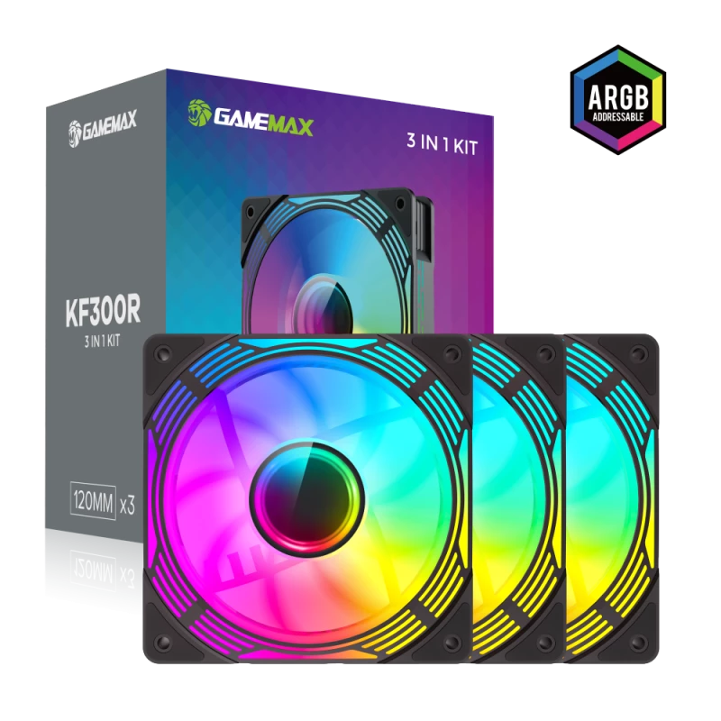Gamemax | Korpuso ventiliatorius | KF300R BK | Juodas