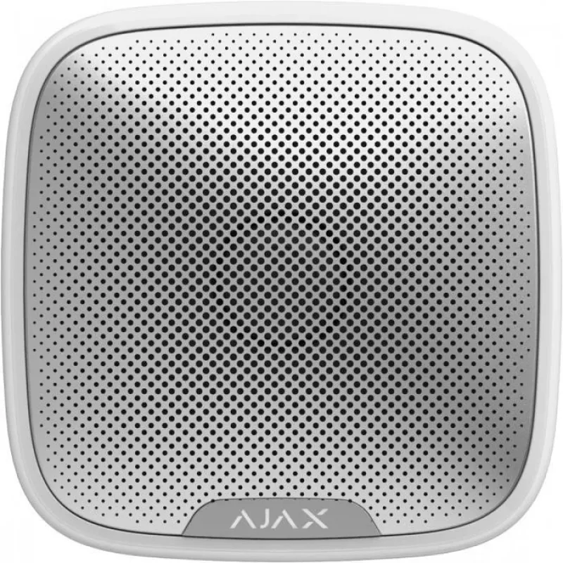 Belaidė lauko sirena Ajax StreetSiren balta IP54