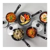 Penkių dalių Russell Hobbs keptuvių rinkinys Metallic Marble RH02814EU7 — nelimpanti danga, įvairūs dydžiai