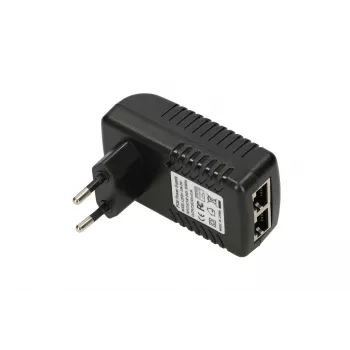 PoE maitinimo šaltinis Extralink POE-24-12W 24V 0,5A 12W vidinis sieninis kištukas, juodas
