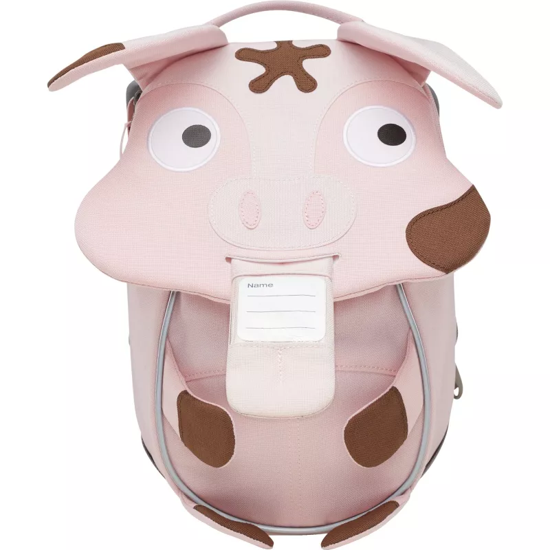 Vaikiška kuprinė Affenzahn Little Friend Tonie Pig rožinė/ruda – maža vaikiška dieninė kuprinė