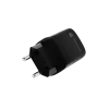 NATEC laidinis mobiliųjų įrenginių įkroviklis NUC-2141, 30W, USB-C PD 3.0 + USB-A QC 3.0, 110–240V, juodas