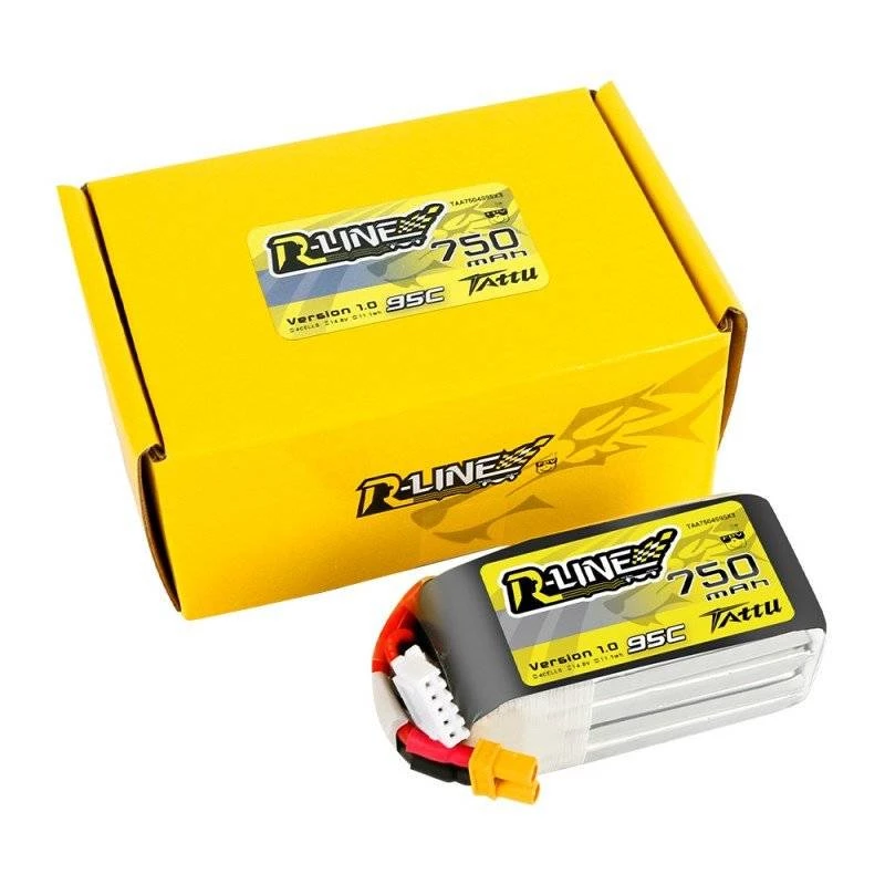 Tattu R-Line 750mAh 14,8V 95C 4S1P JST-XHR akumuliatorius