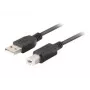 USB-A į USB-B kabelis LANBERG CA-USBA-15CU-0018-BK, 1,8 m, juodas