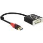 Vaizdo kabelio adapteris DeLOCK 62737 DVI-I 0,2 m Juoda