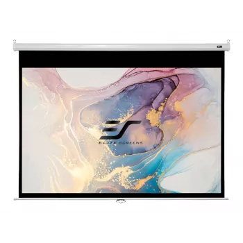 Elite Screens | Manual Series | M100XWH | Įstrižainė 100 colių | 16:9 | Matomas ekrano plotis (W) 221 cm | Baltas