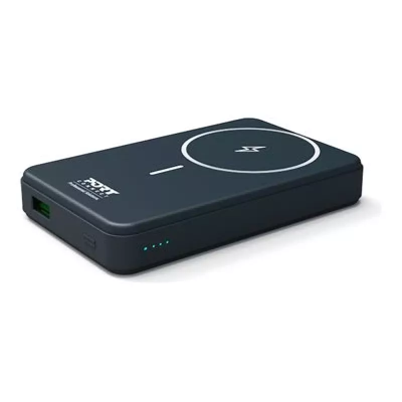 Port Designs 907005 belaidžio įkrovimo 10000 mAh išorinė baterija juoda