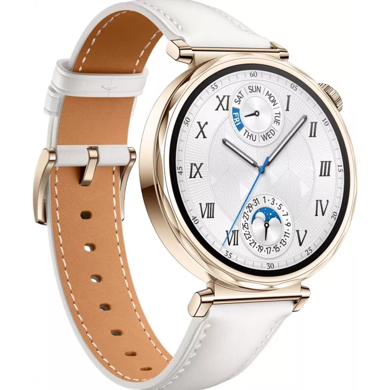 “Huawei WATCH GT 5” išmanusis laikrodis, 41 mm | Išmanusis laikrodis | GPS (palydovinis) | AMOLED | 1,32 colio | Baltas