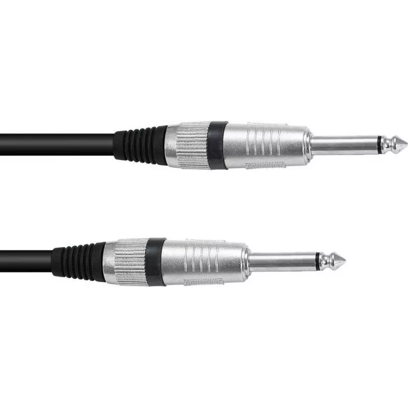 6,3 mm mono instrumentinis kabelis Omnitronic 30211650, 1 m
