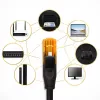 Ethernet komutacinis kabelis QOLTEC UTP Cat6 10 m, 2×RJ45, juodas