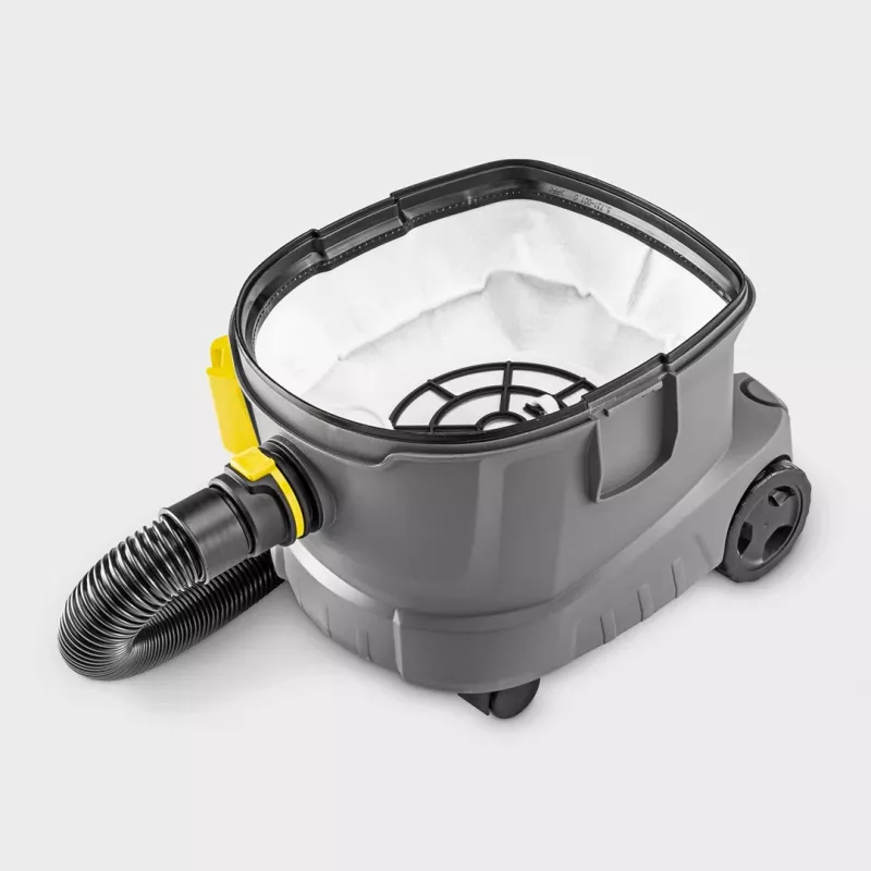 Būgninis dulkių siurblys Karcher AG T 11/1 Classic — sausas siurbimas, 11 L dulkių talpa, 850 W, 23,5 kPa, 2 m žarna, teleskopinis vamzdis