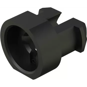 SCHROFF Plastic-Nippel - KUNSTST NIPPEL. juodas 100 vnt. (21100591)