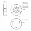 Dahua PFA130-E-B Montavimo adapteris, juodas