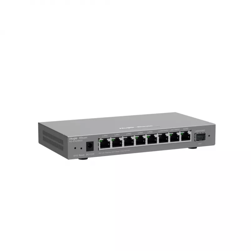 Maršrutizatorius RUIJIE RG-EG209GS 9 prievadų Gigabitinis debesies valdomas su 8x Gigabit RJ-45 ir 1x SFP