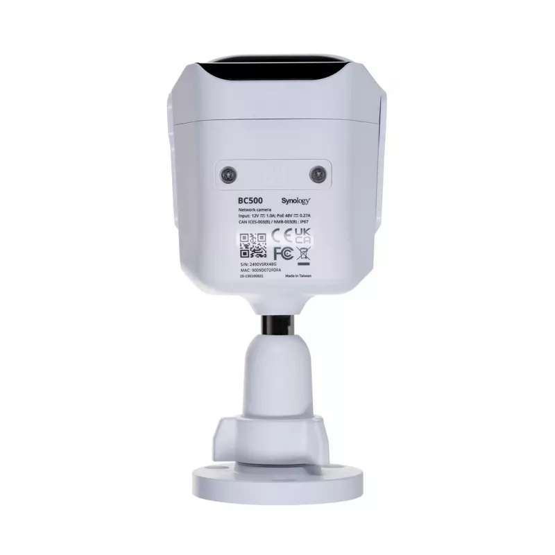 Synology BC500 apsaugos kamera, kulkos tipo IP apsaugos kamera, vidaus ir lauko, 2880 x 1620 pikselių, sieninis