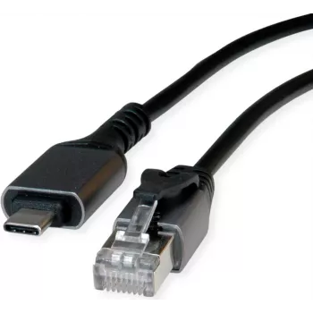 VALUE Konverterkabel USB3.2 Typ C - RJ45 Gigabit Eth. FTP ST/ST 1.5m - Digital/Daten - Netzwerk (12.99.1166)