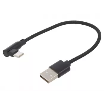 USB2 Į USB-C KAMPINIS KABELIS / CC-USB2-AMCML-0.2M GEMBIRD