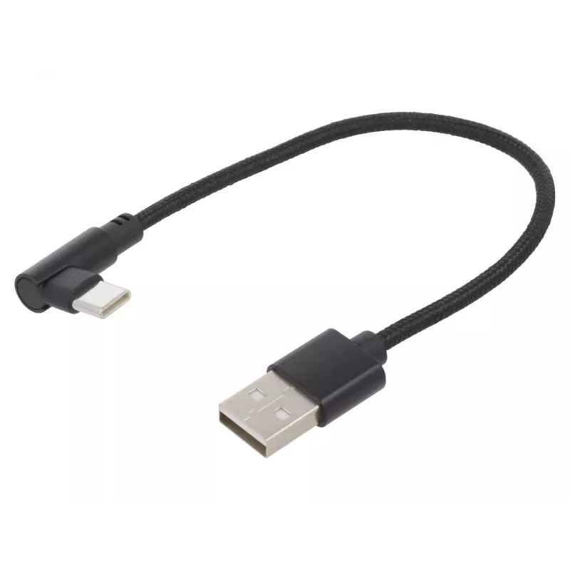USB2 Į USB-C KAMPINIS KABELIS / CC-USB2-AMCML-0.2M GEMBIRD