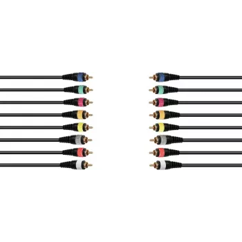 Audio snake laidas Omnitronic 8xCinch 15 m — daugiagyslis kabelis aštuoniems RCA ryšiams