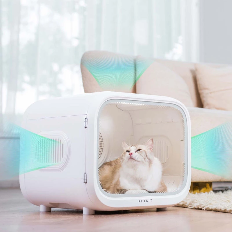 PETKIT AirSalon Max Pro išmanusis naminių gyvūnų džiovintuvas katėms, baltas, modelis PD10 Max