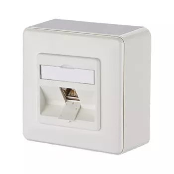 METZ CONNECT BTR IT CONNECT E-DAT Module 8(8) AP - Wall Box - RJ-45 - Pure White, RAL 9010 (1309110002-E)