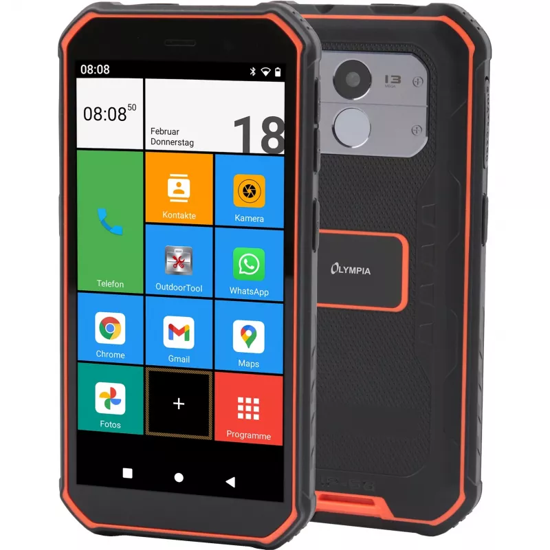 Išmanusis telefonas Olympia TREK 5.5 colio 3 GB 32 GB juoda oranžinė