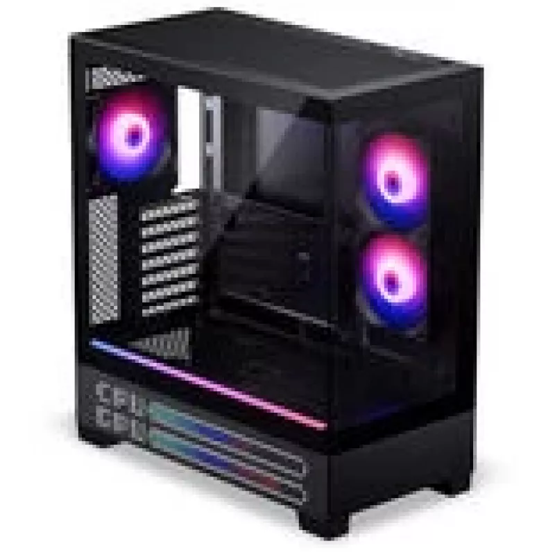 PHANTEKS XT View Matrix PC korpusas, Midi-Tower, E-ATX, grūdintas stiklas, Matrix LED - juodas (PH-XT523VM1_DBK01)