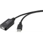 Renkforce RF-4535084 USB laidas 10 m USB 2.0 USB A juodas (RF-4535084)