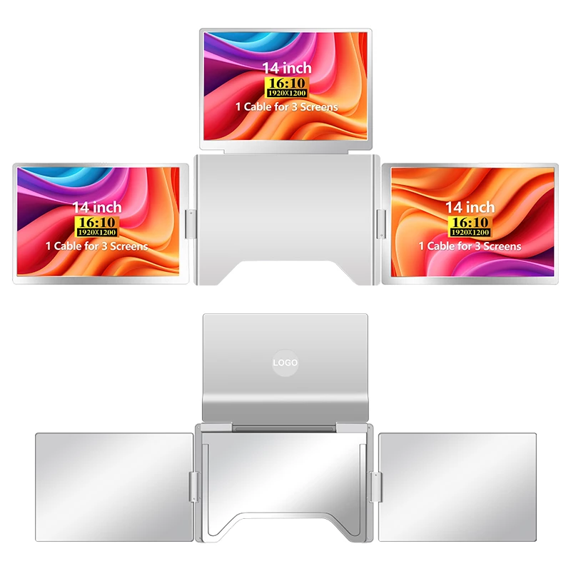 Extralink Smart Life S780 14 nešiojamųjų nešiojamųjų kompiuterių monitoriai, 3 monitoriai, IPS, 1920x1200
