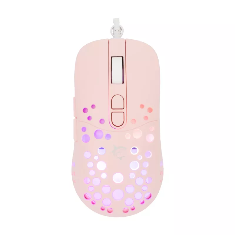 Pelė White Shark GM-9004 Tristan-2 Rožinė RGB USB
