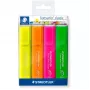 Marker Staedtler 364 P WP4, kaltinis antgalis, žalia, oranžinė, rožinė, geltona