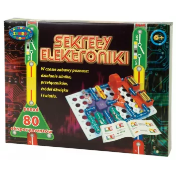 Mokomasis elektronikos mokslo rinkinys Dromader Sekrety Elektroniki — 80 eksperimentų