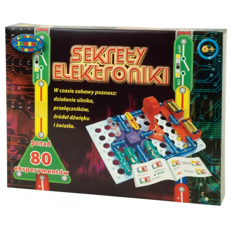 Mokomasis elektronikos mokslo rinkinys Dromader Sekrety Elektroniki — 80 eksperimentų