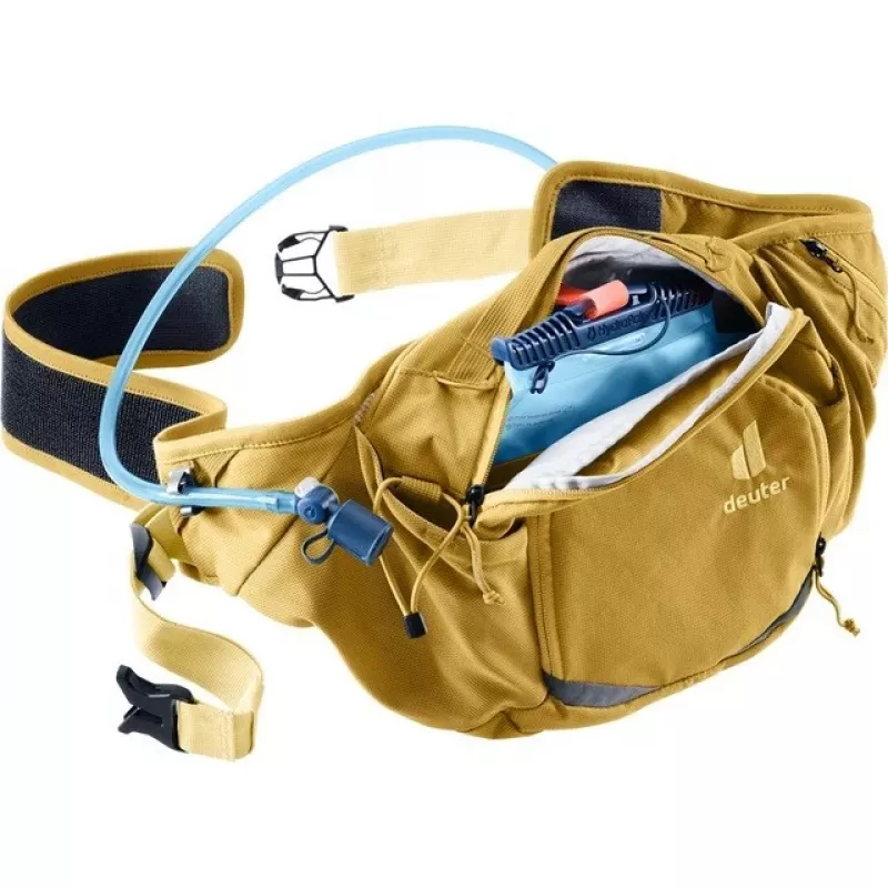 Klubų krepšys DEUTER Pulse Pro 5L Sand — lengvas, kompaktiškas juosmens krepšys, 5 litrai