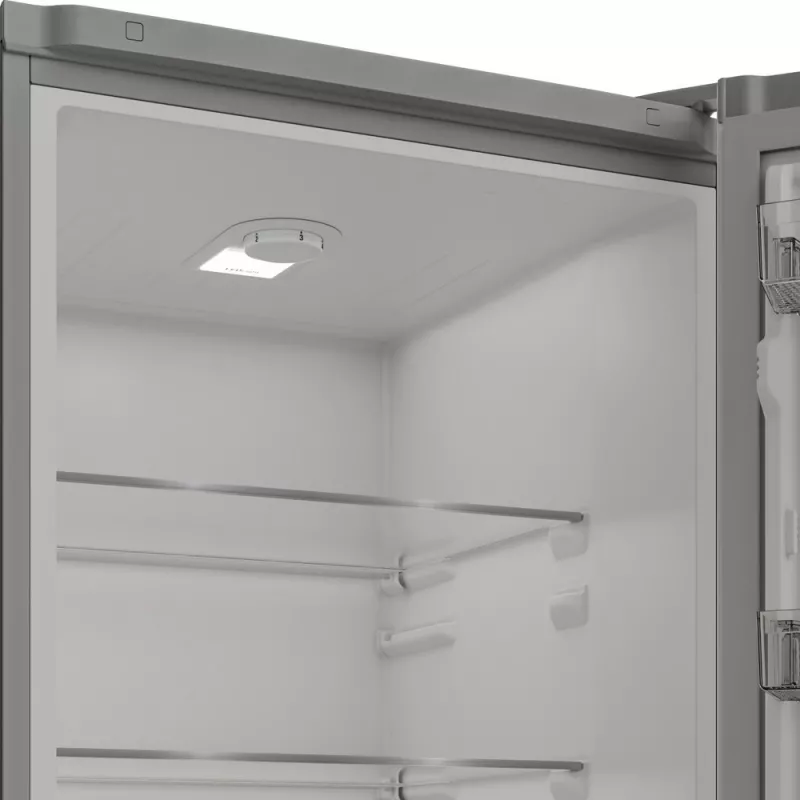 INDESIT Refrigerator | INKS 1401 S4E1 | Energy efficiency class E | Free standing | Combi | Height 202.5 cm | Fridge net capacity 266 L | Freezer net capacity 120 L | 38 dB | Silve