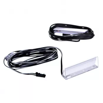 Lentynoje montuojamas LED šviestuvas cama meble Cama stačiakampis 2LED ant paviršiaus juodas šaltai baltas