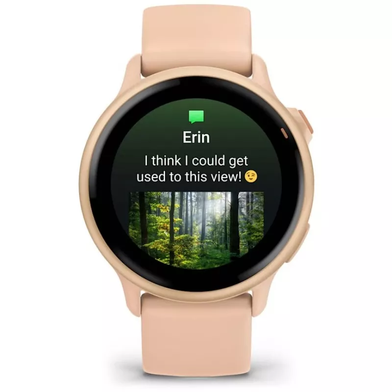 Garmin vívoactive 6 3,05 cm (1,2) AMOLED 42 mm Skaitmeninis 390 x 390 pikselių Liečiamas ekranas Rožinis Wi-Fi GPS (palydovas)