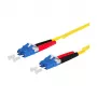 METZ CONNECT OpDAT komutacinis kabelis LC-D/LC-D OS2 1,5 m - 1,5 m - pilnas dvipusis