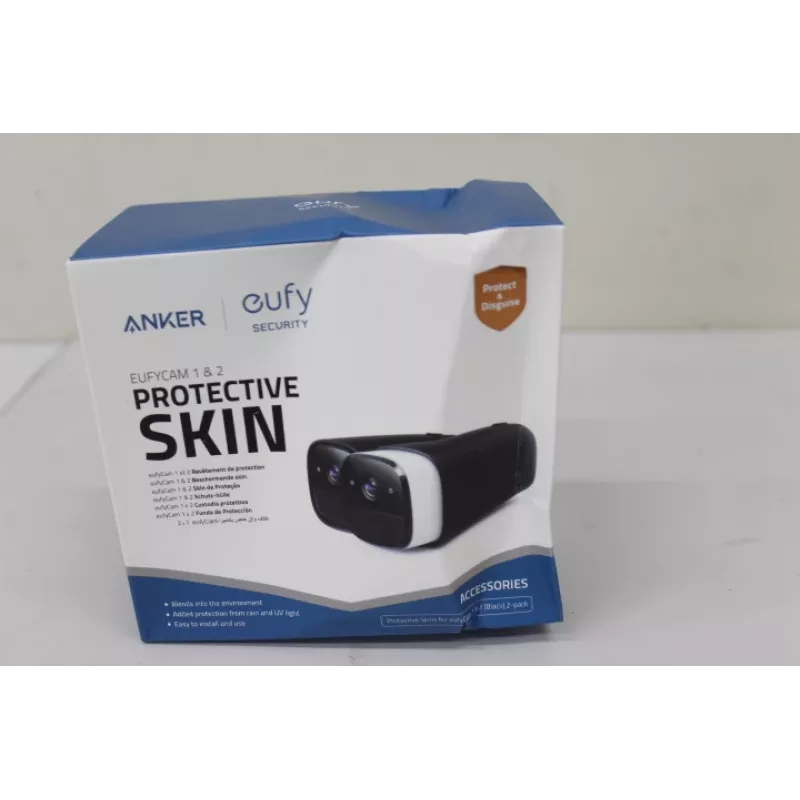 Silikoninių apvalkalų rinkinys Anker Eufy 2 juodos spalvos, skirtas EufyCam EufyCam 2